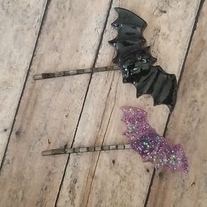 Set of Resin Bat Bobby Pins